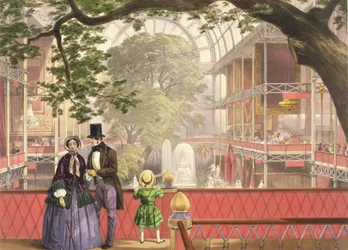 Crystal Palace, het transept vanaf de zuidgalerij